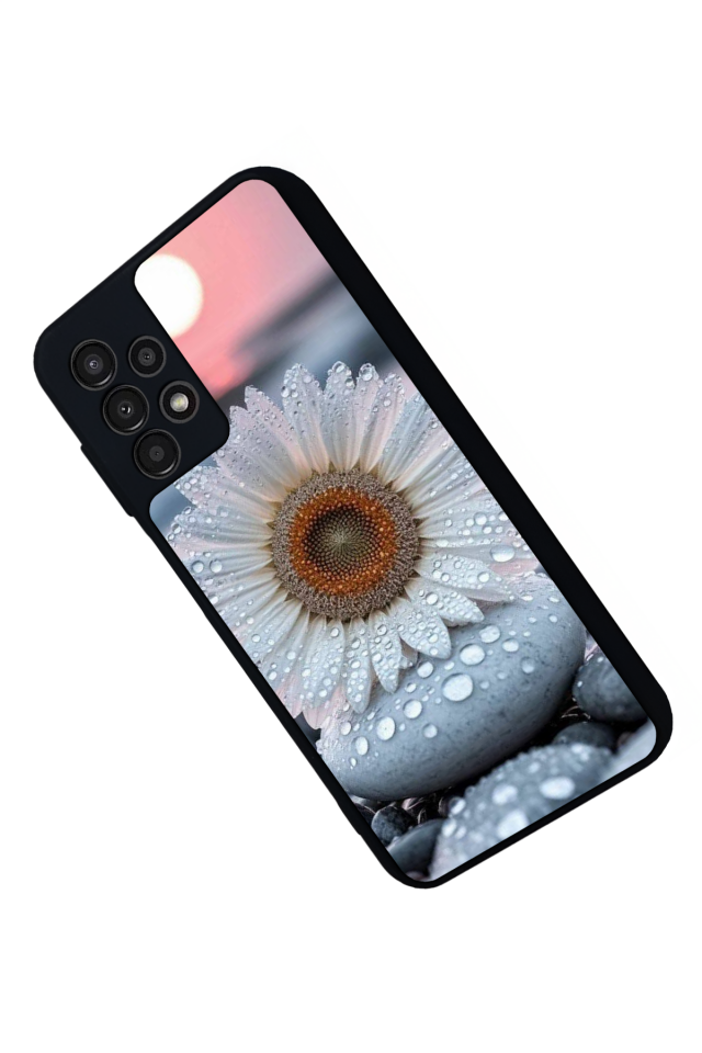 Samsung Galaxy A23 Uyumlu Cicek Tasarımlı Glossy Premium Kılıf