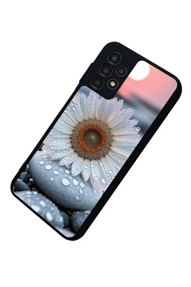 Samsung Galaxy A23 Uyumlu Cicek Tasarımlı Glossy Premium Kılıf