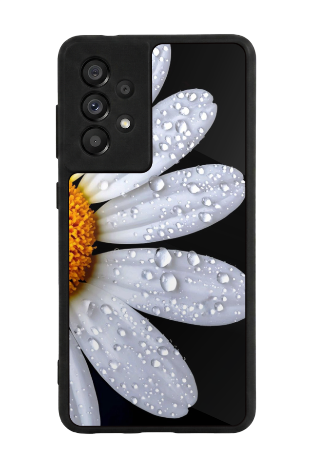 Samsung Galaxy A73 Uyumlu Cicek Tasarımlı Glossy Premium Kılıf