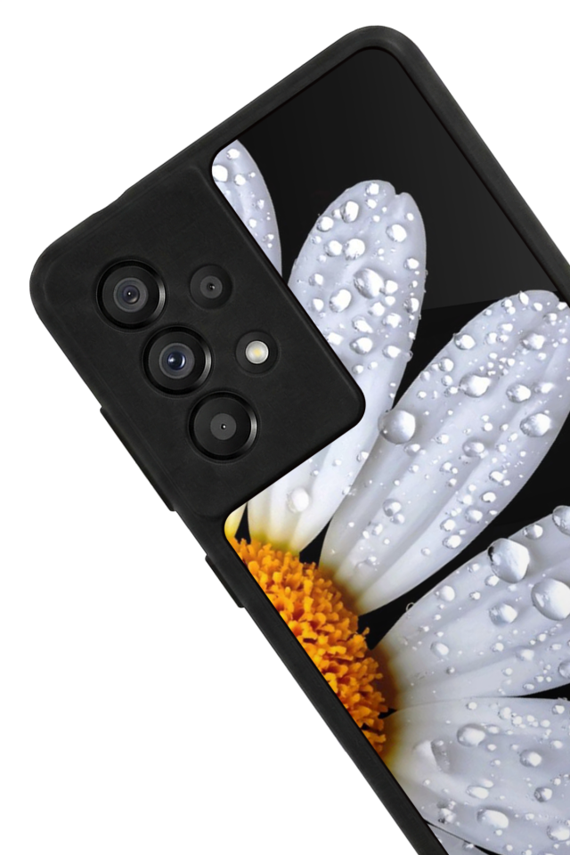 Samsung Galaxy A73 Uyumlu Cicek Tasarımlı Glossy Premium Kılıf