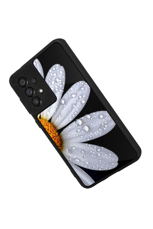 Samsung Galaxy A73 Uyumlu Cicek Tasarımlı Glossy Premium Kılıf