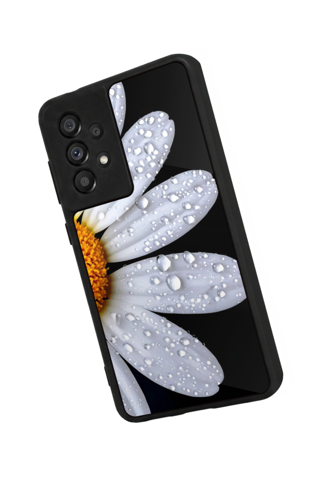 Samsung Galaxy A73 Uyumlu Cicek Tasarımlı Glossy Premium Kılıf