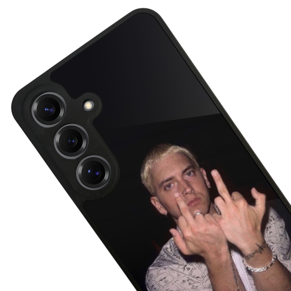 Samsung Galaxy S25 Uyumlu Eminem Tasarımlı Glossy Premium Kılıf