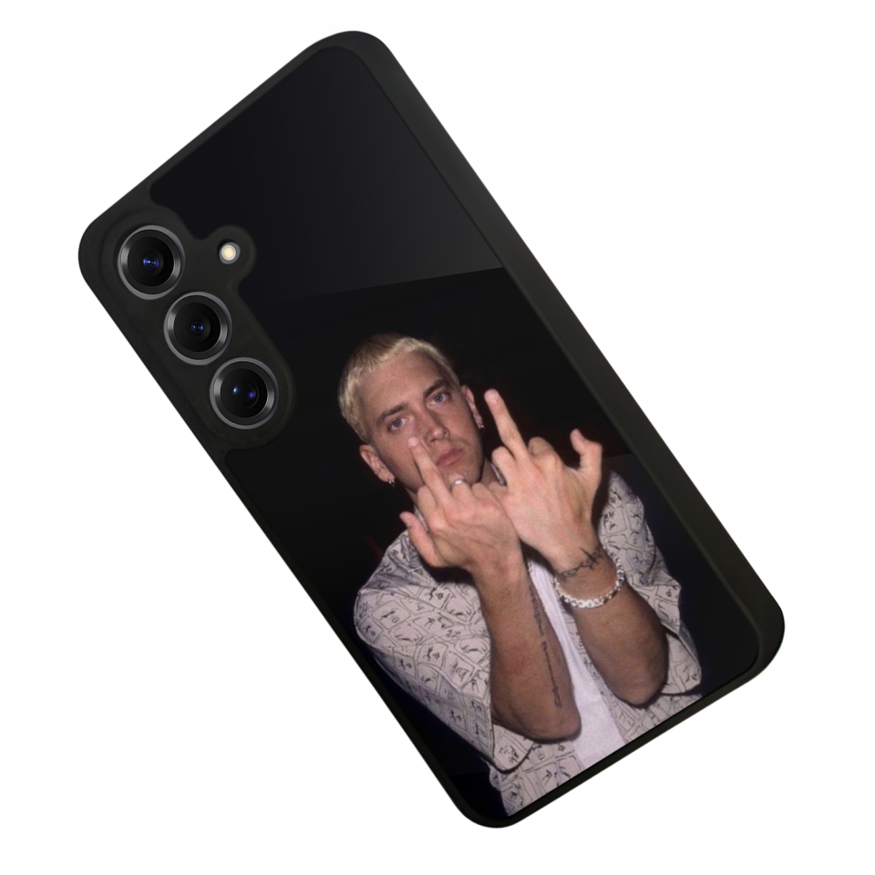 Samsung Galaxy S25 Uyumlu Eminem Tasarımlı Glossy Premium Kılıf