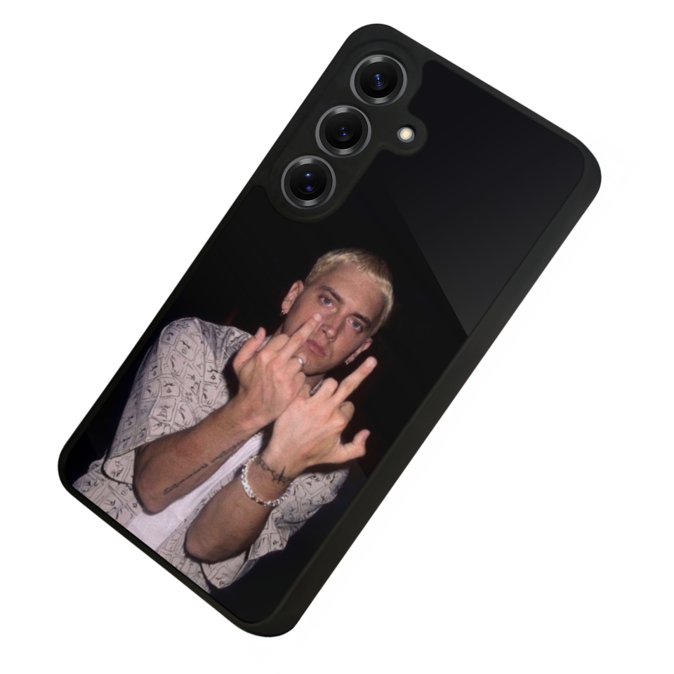 Samsung Galaxy S25 Uyumlu Eminem Tasarımlı Glossy Premium Kılıf