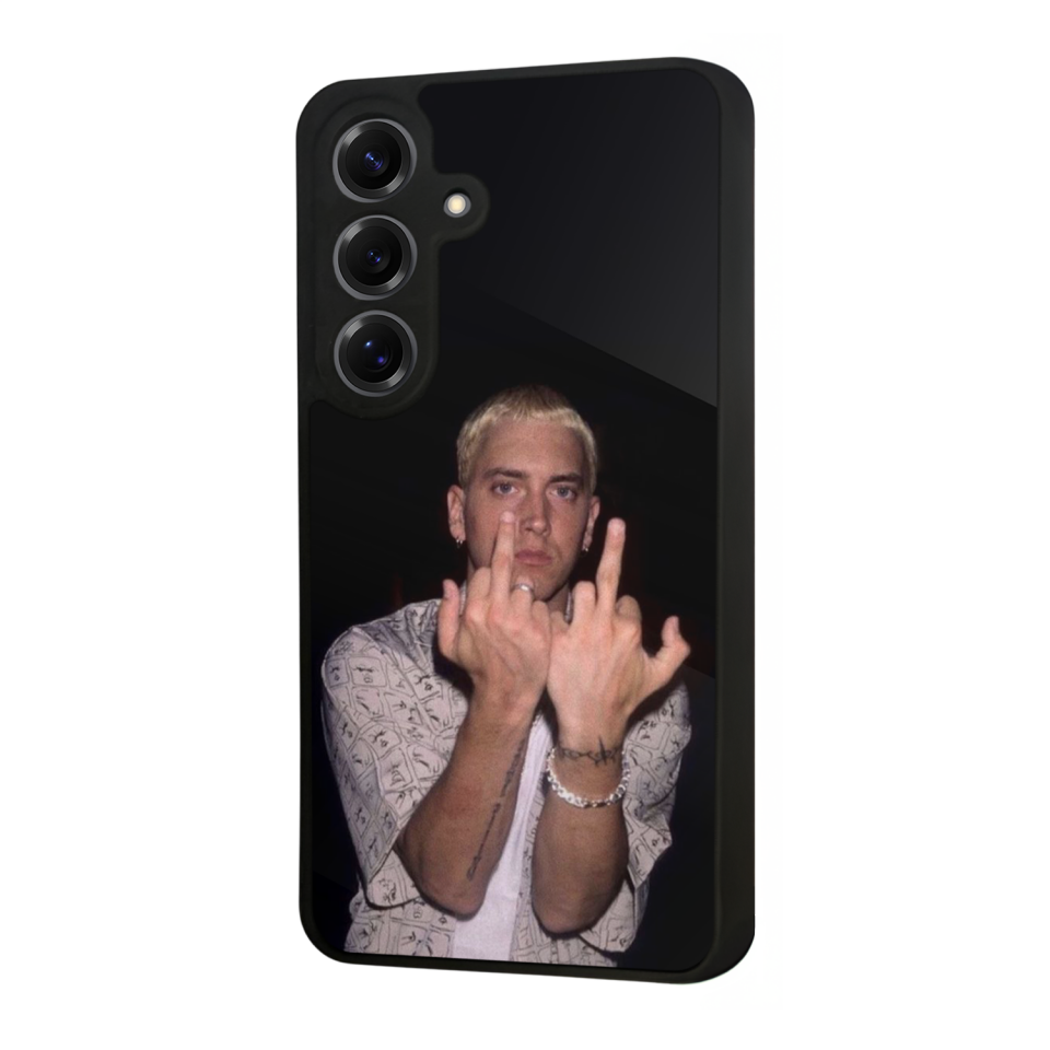 Samsung Galaxy S25 Uyumlu Eminem Tasarımlı Glossy Premium Kılıf