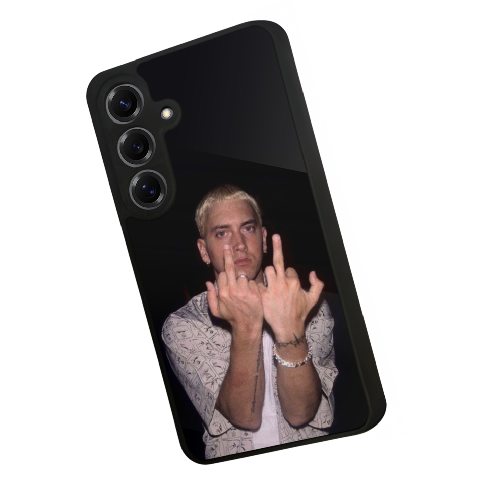 Samsung Galaxy S25 Uyumlu Eminem Tasarımlı Glossy Premium Kılıf