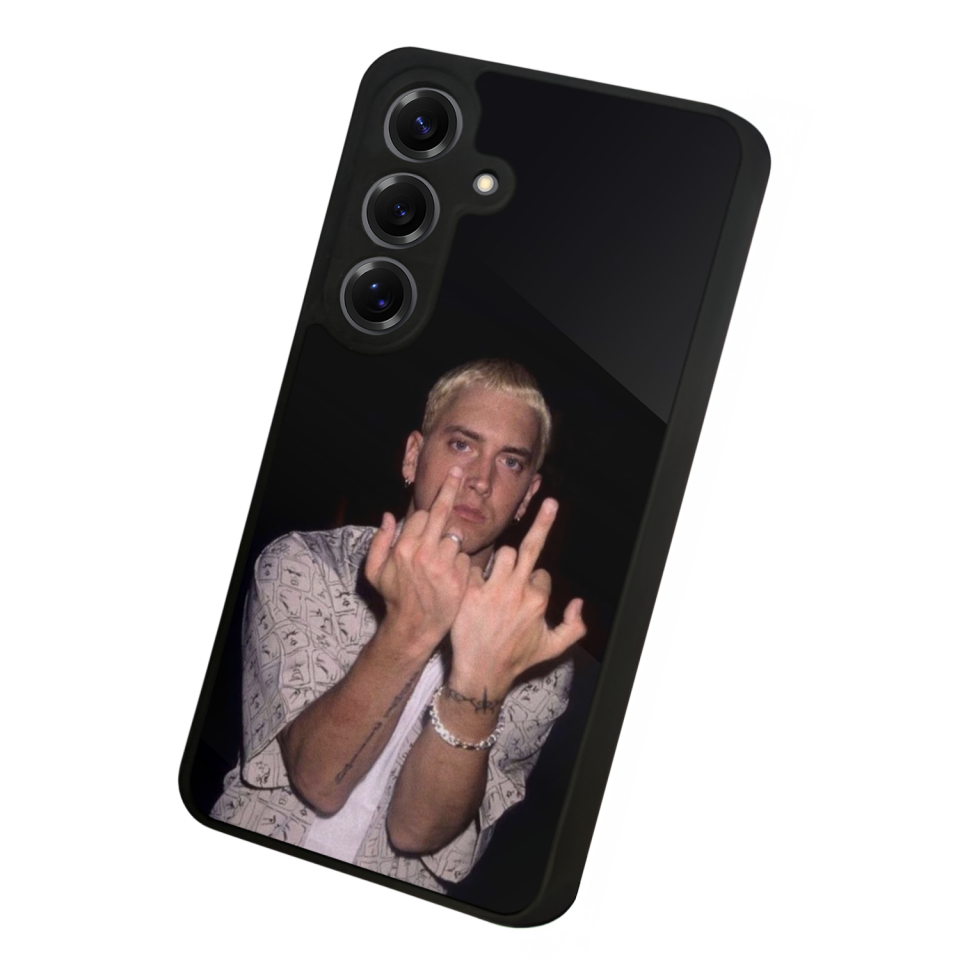 Samsung Galaxy S25 Uyumlu Eminem Tasarımlı Glossy Premium Kılıf