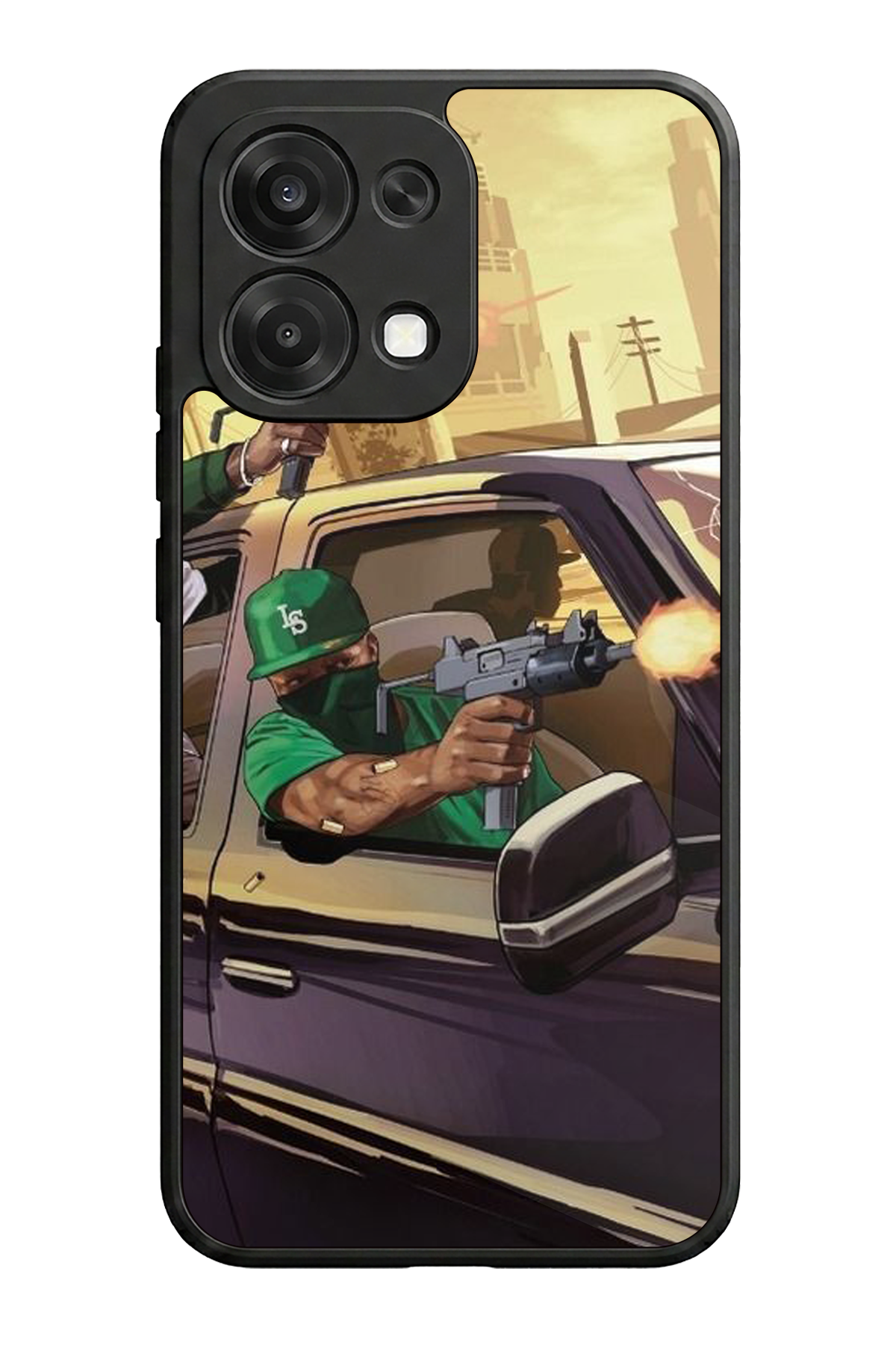 Oppo A6 Pro Uyumlu GTA Tasarımlı Glossy Premium Kılıf