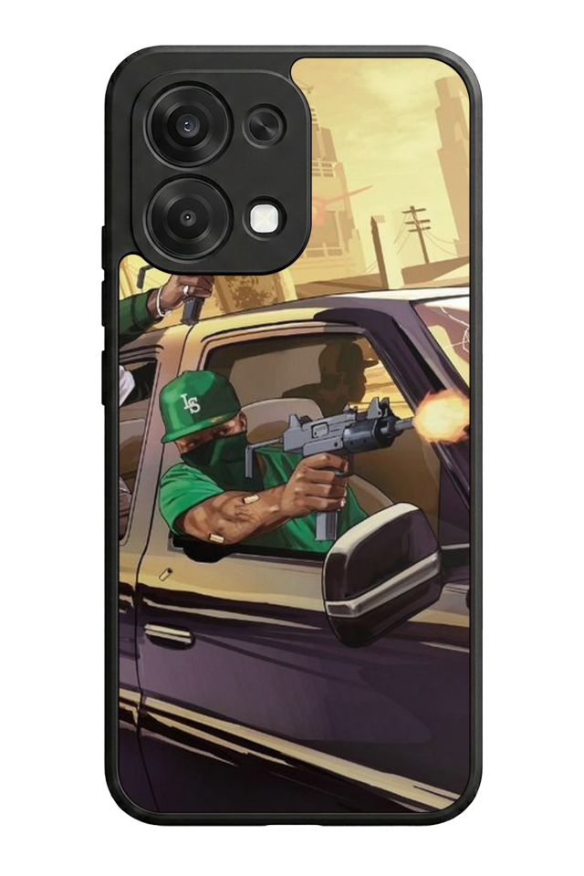 Oppo A6 Pro Uyumlu GTA Tasarımlı Glossy Premium Kılıf