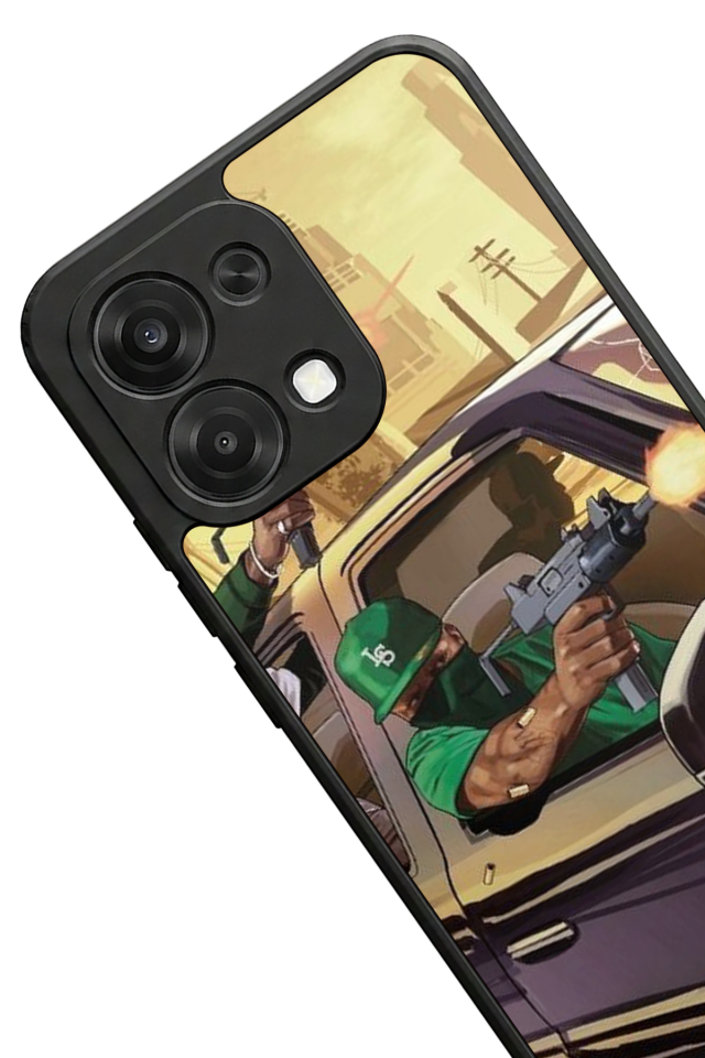 Oppo A6 Pro Uyumlu GTA Tasarımlı Glossy Premium Kılıf