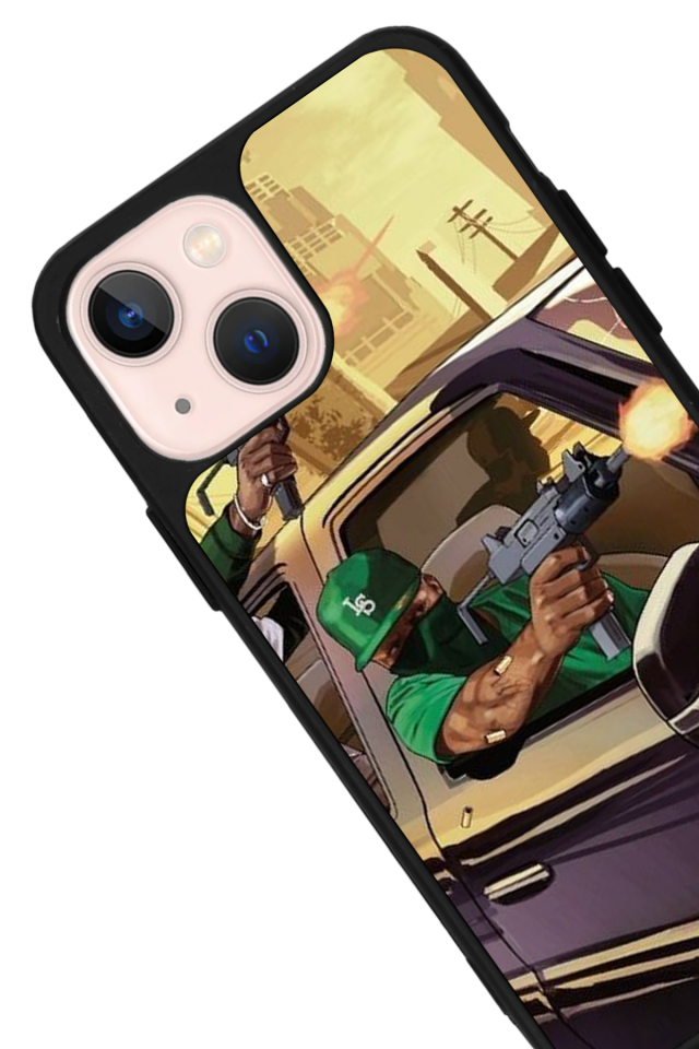 iPhone 13 Mini Uyumlu GTA Tasarımlı Glossy Premium Kılıf