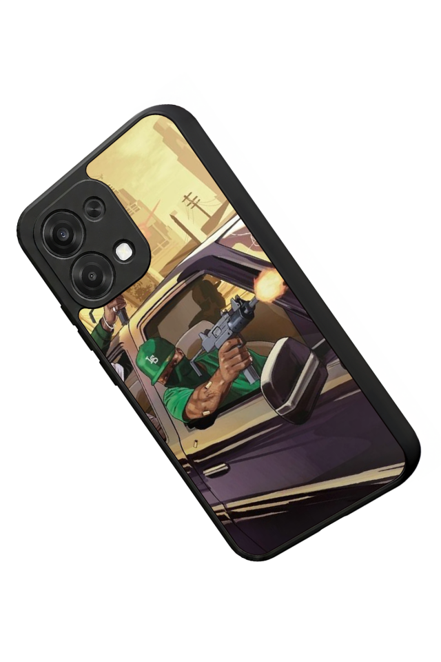 Oppo A6 Pro Uyumlu GTA Tasarımlı Glossy Premium Kılıf