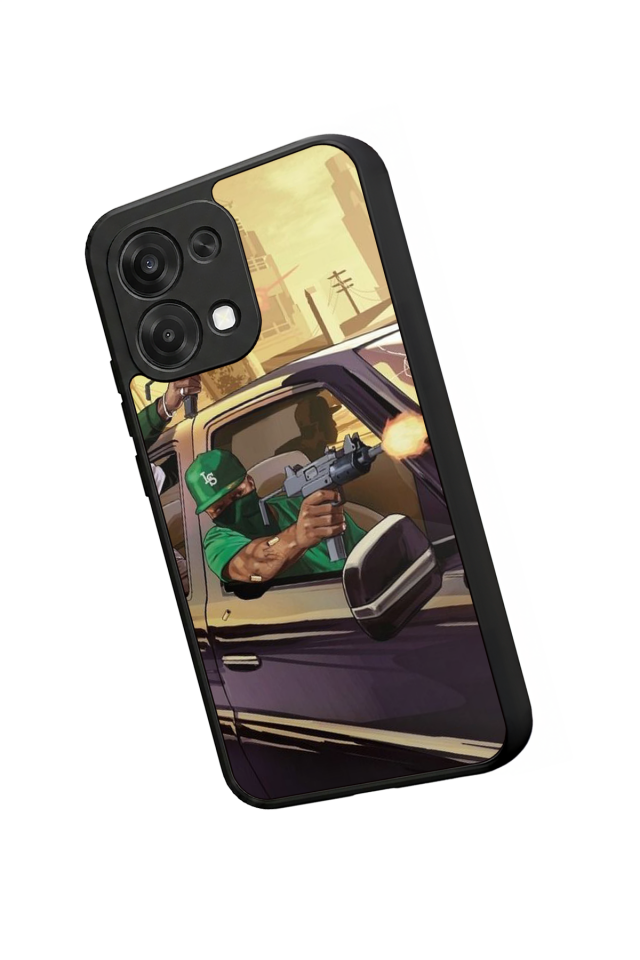 Oppo A6 Pro Uyumlu GTA Tasarımlı Glossy Premium Kılıf