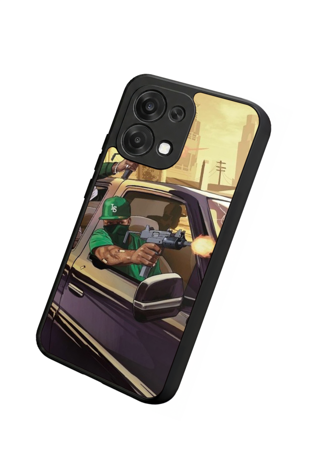 Oppo A6 Pro Uyumlu GTA Tasarımlı Glossy Premium Kılıf