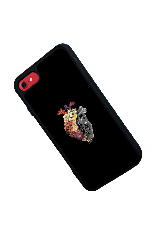 iPhone SE Uyumlu Kalp Love Tasarımlı Glossy Premium Kılıf