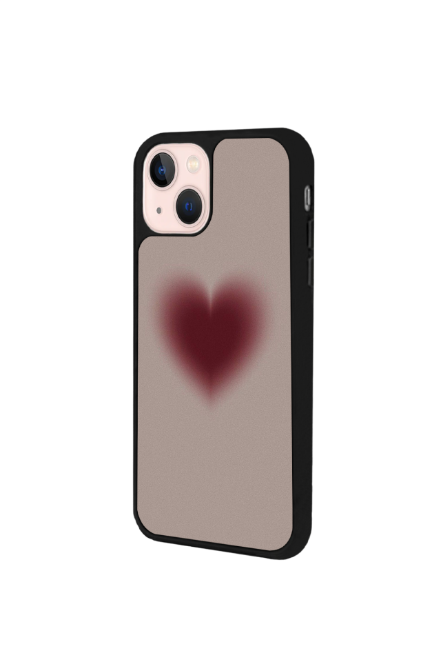 iPhone 15 Uyumlu Kalp Love Tasarımlı Glossy Premium Kılıf