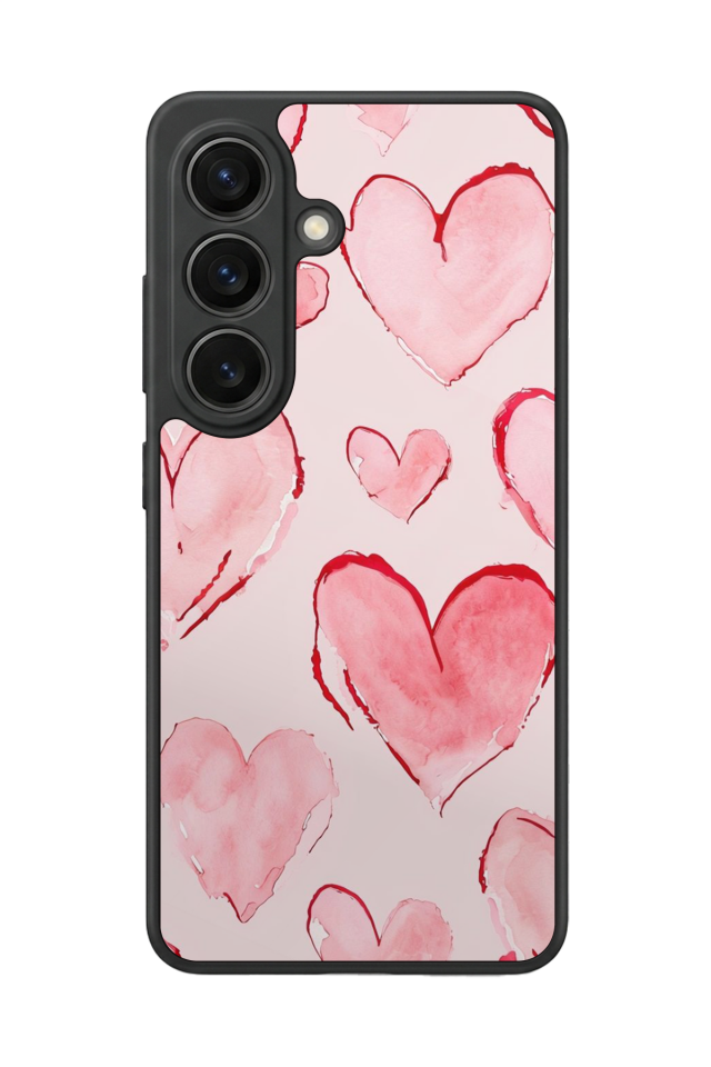 Samsung Galaxy S26 Uyumlu Kalp Love Tasarımlı Glossy Premium Kılıf