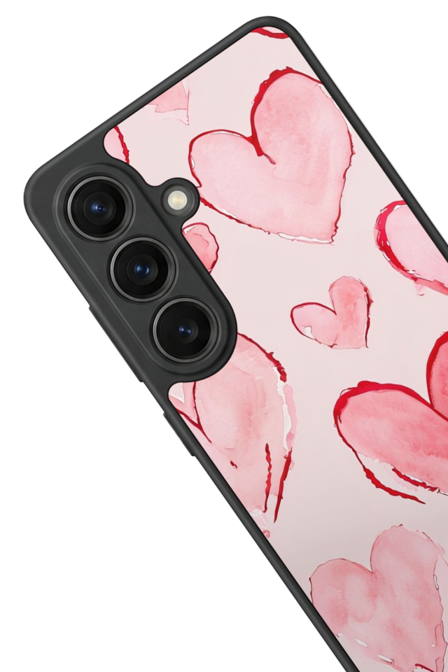 Samsung Galaxy S26 Uyumlu Kalp Love Tasarımlı Glossy Premium Kılıf