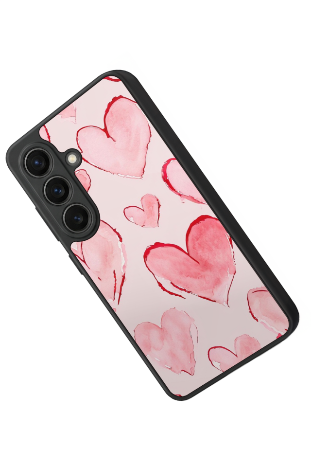 Samsung Galaxy S26 Uyumlu Kalp Love Tasarımlı Glossy Premium Kılıf
