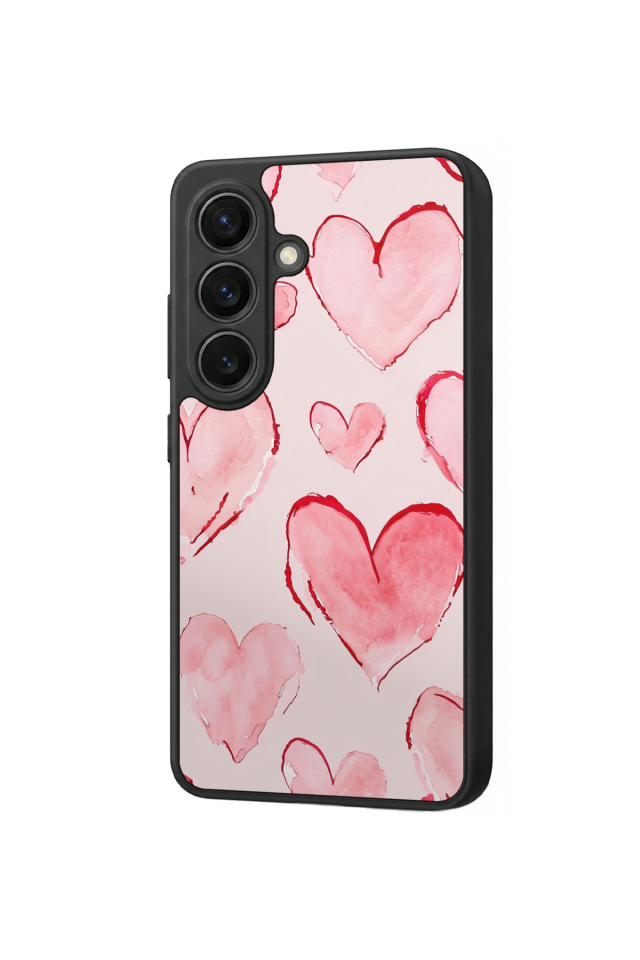 Samsung Galaxy S26 Uyumlu Kalp Love Tasarımlı Glossy Premium Kılıf