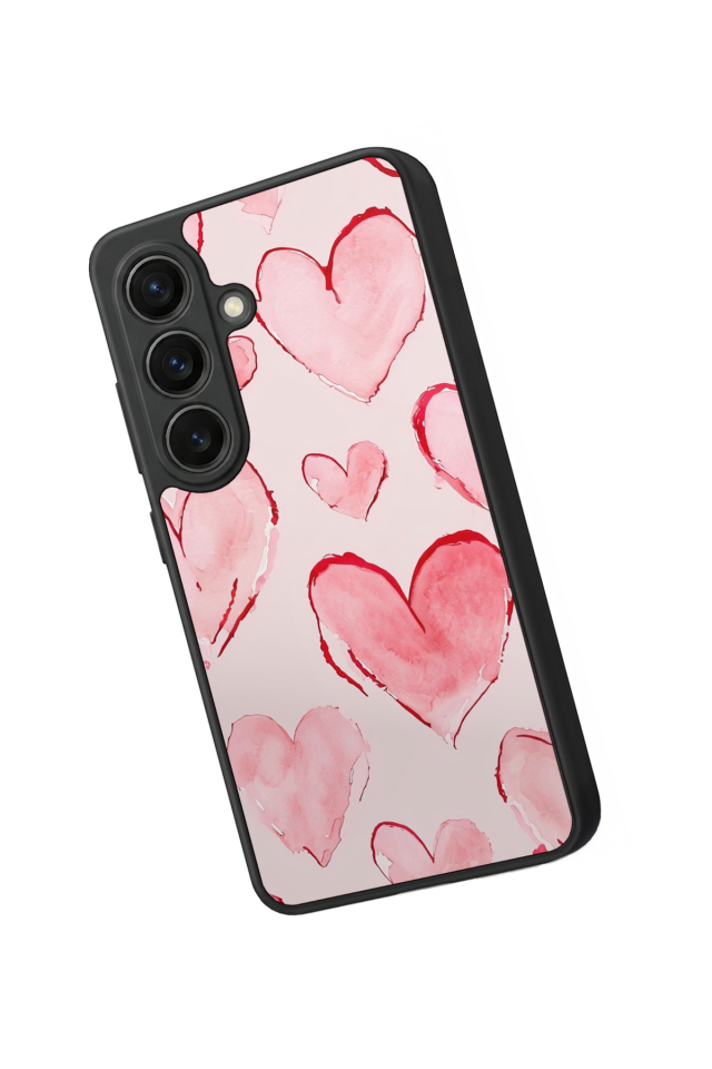 Samsung Galaxy S26 Uyumlu Kalp Love Tasarımlı Glossy Premium Kılıf