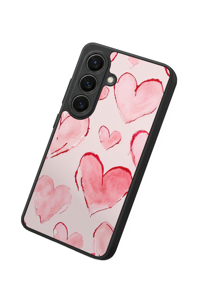 Samsung Galaxy S26 Uyumlu Kalp Love Tasarımlı Glossy Premium Kılıf