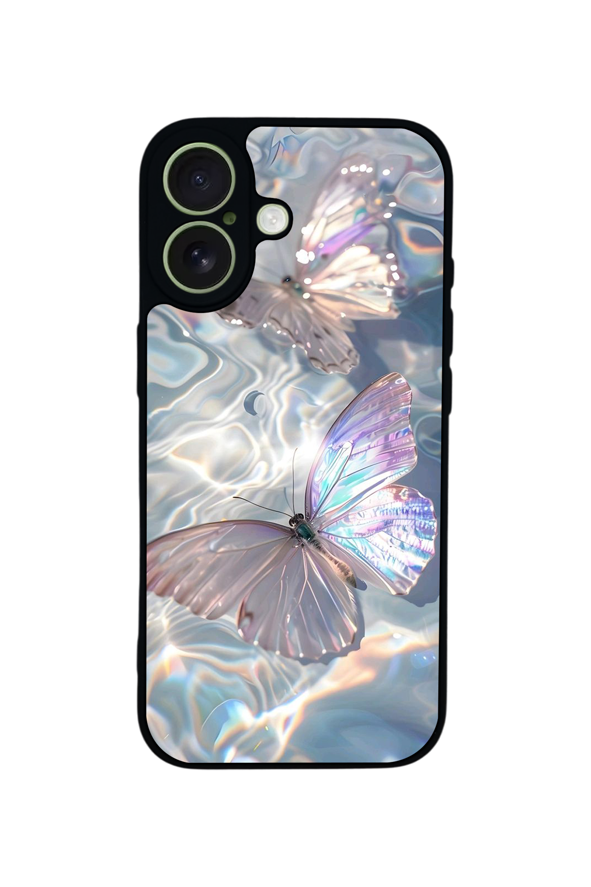 iPhone 17 Uyumlu Kelebek Tasarımlı Glossy Premium Kılıf