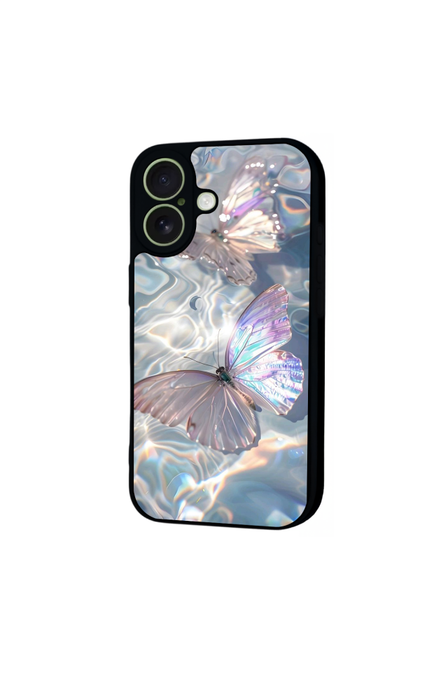 iPhone 17 Uyumlu Kelebek Tasarımlı Glossy Premium Kılıf