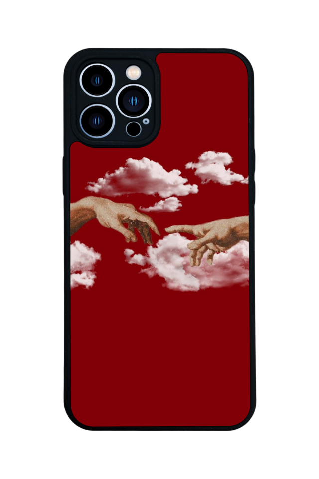 iPhone 13 Pro Max Uyumlu Kirmizi Tasarımlı Glossy Premium Kılıf