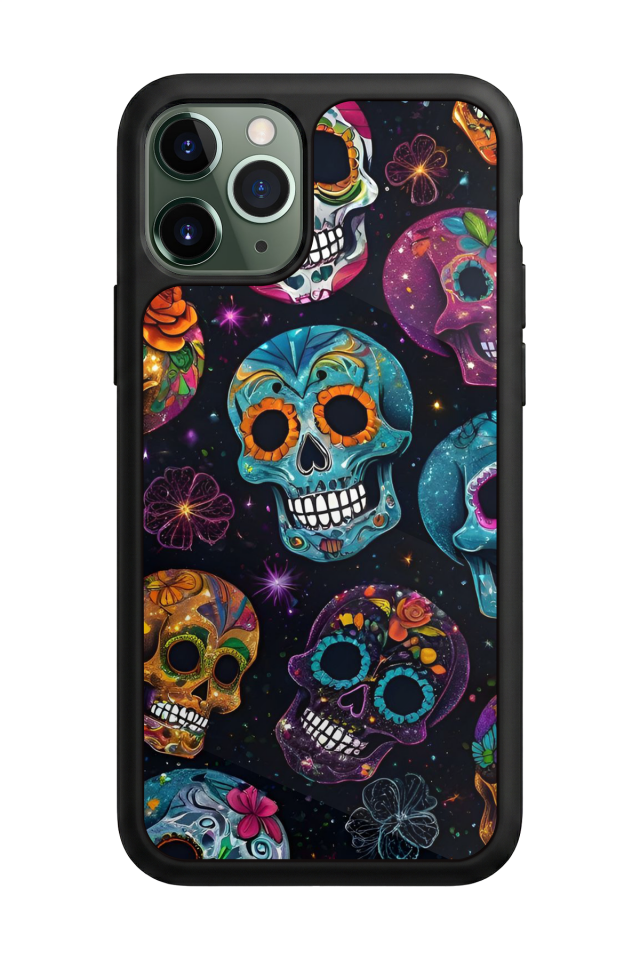 iPhone 11 Pro Uyumlu KuruKafa Tasarımlı Glossy Premium Kılıf