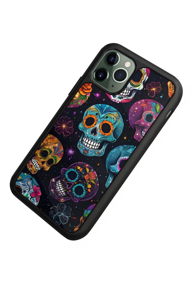 iPhone 11 Pro Uyumlu KuruKafa Tasarımlı Glossy Premium Kılıf