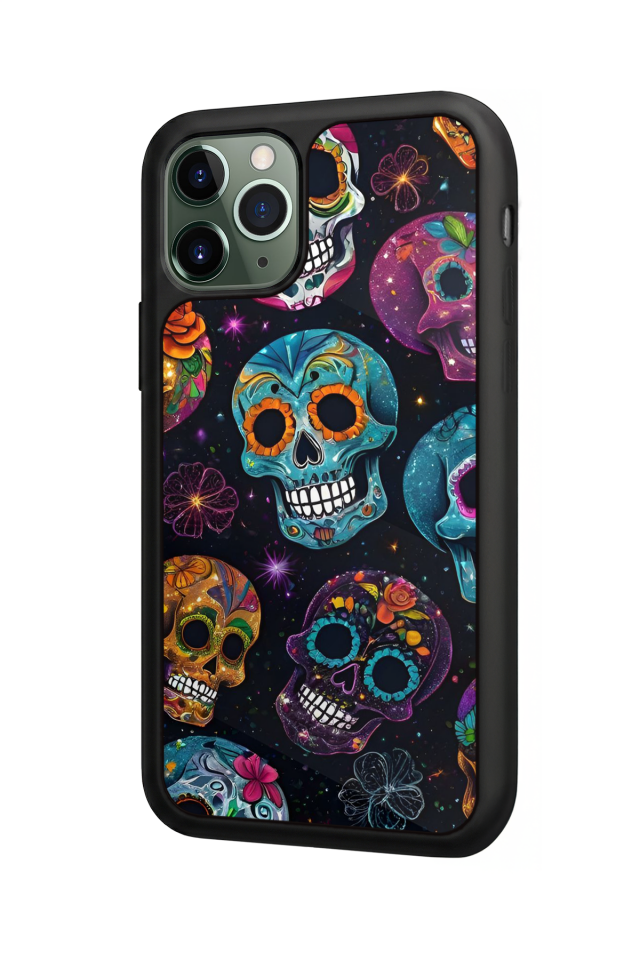 iPhone 11 Pro Uyumlu KuruKafa Tasarımlı Glossy Premium Kılıf