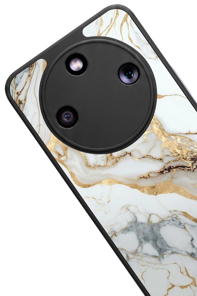 Honor Magic 8 Lite Uyumlu Mermer Marble Tasarımlı Glossy Premium Kılıf