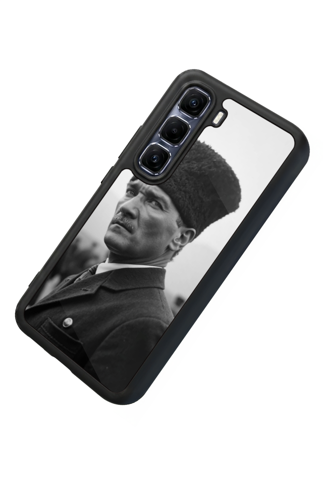 Infinix Hot 60 Pro Plus Uyumlu Mustafa Kemal Ataturk Tasarımlı Glossy Premium Kılıf