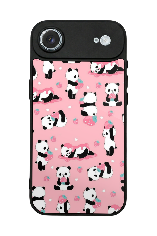 iPhone 17 Air Uyumlu Panda Tasarımlı Glossy Premium Kılıf