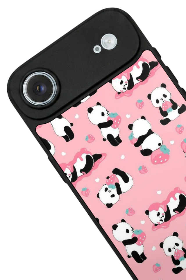 iPhone 17 Air Uyumlu Panda Tasarımlı Glossy Premium Kılıf