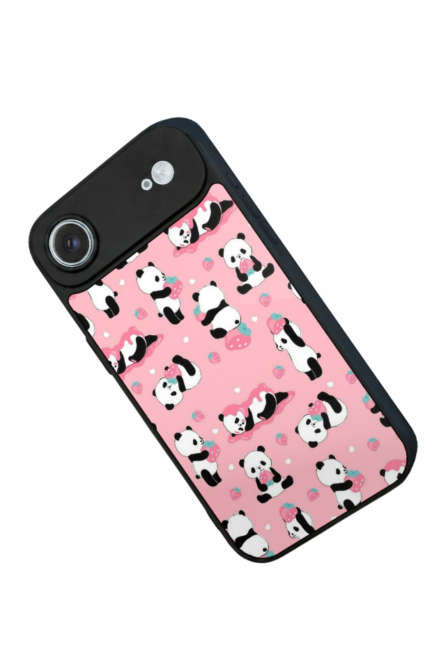iPhone 17 Air Uyumlu Panda Tasarımlı Glossy Premium Kılıf