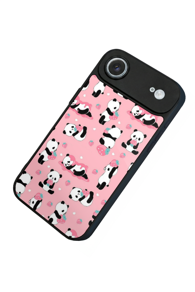 iPhone 17 Air Uyumlu Panda Tasarımlı Glossy Premium Kılıf