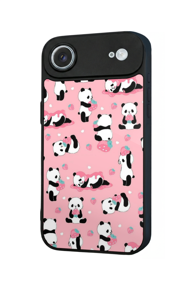 iPhone 17 Air Uyumlu Panda Tasarımlı Glossy Premium Kılıf