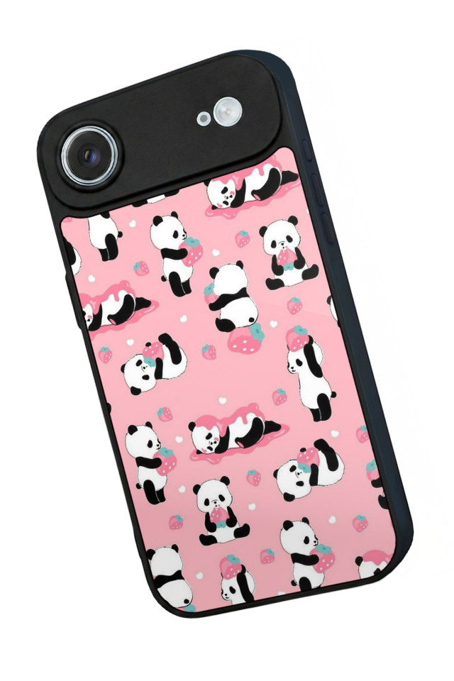 iPhone 17 Air Uyumlu Panda Tasarımlı Glossy Premium Kılıf