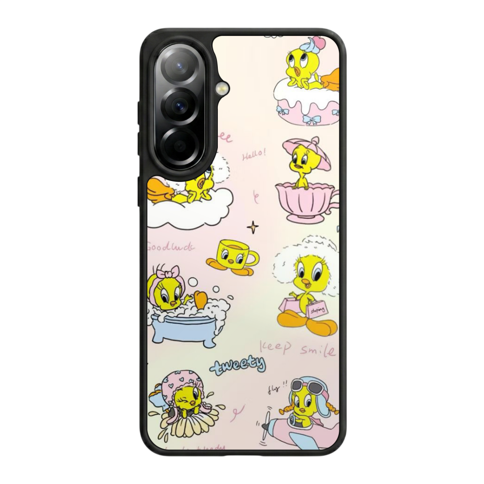 Samsung Galaxy A57 Uyumlu Tweety Tasarımlı Glossy Premium Kılıf