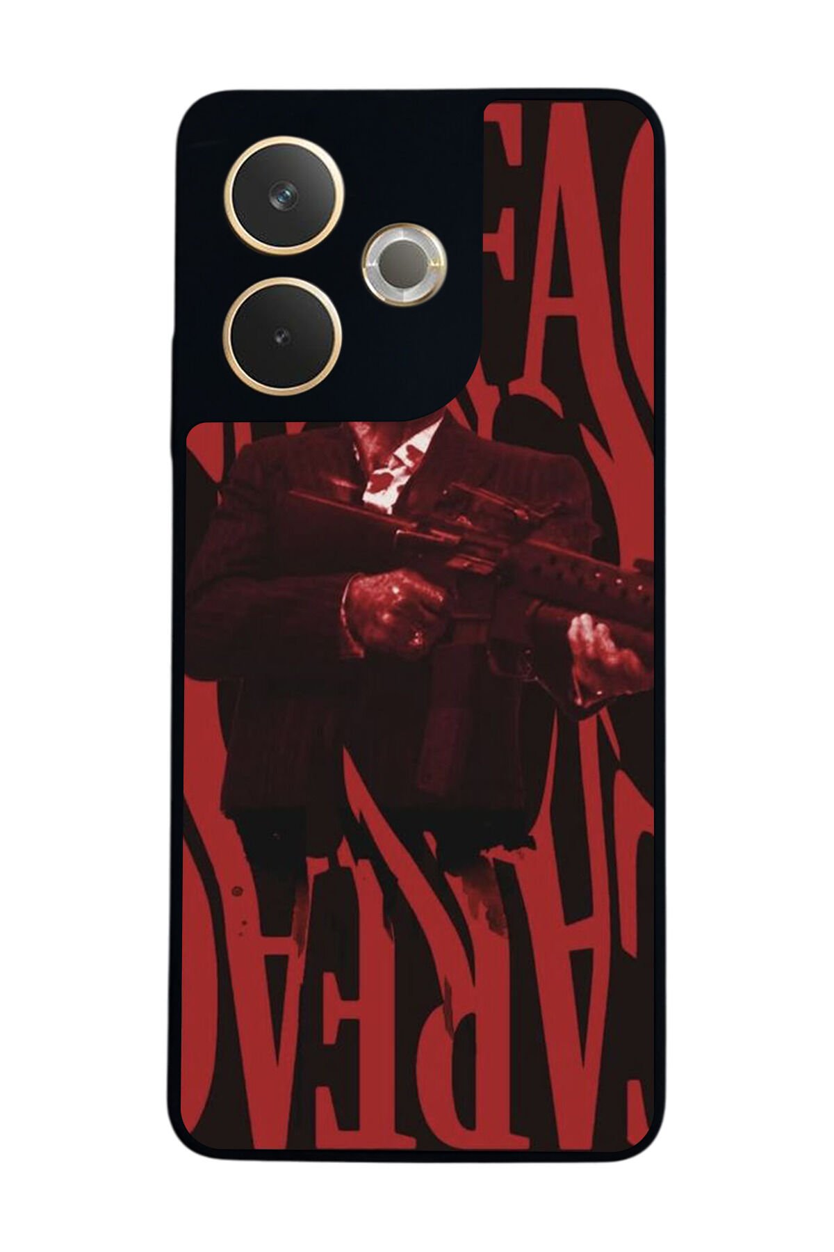 Oppo A5 Pro Uyumlu Scarface Tasarımlı Glossy Premium Kılıf