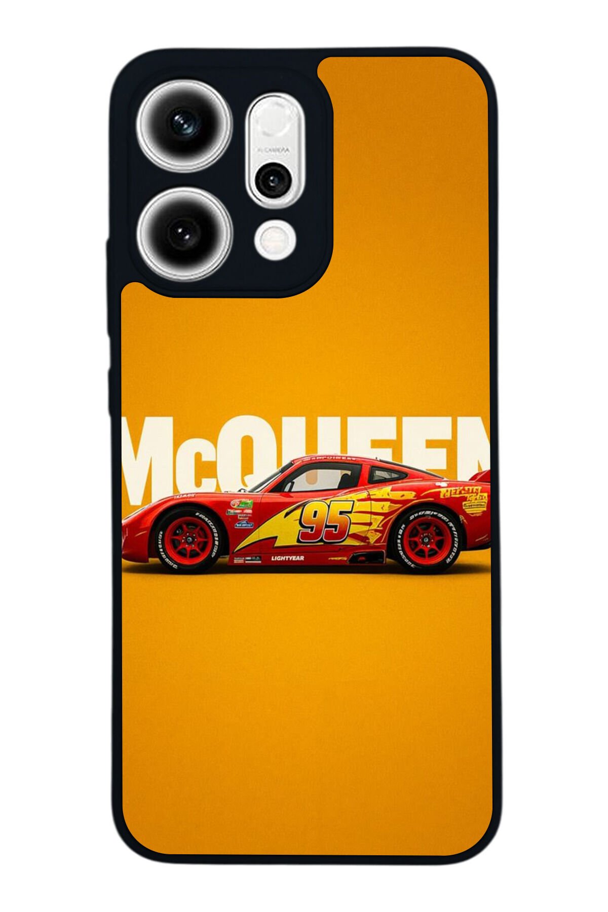 Oppo Reno 14 Uyumlu Şimsek McQueen Tasarımlı Glossy Premium Kılıf
