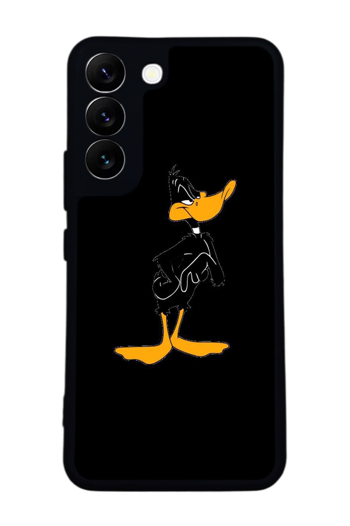 Samsung Galaxy S22 Uyumlu Daffy duck Tasarımlı Glossy Premium Kılıf