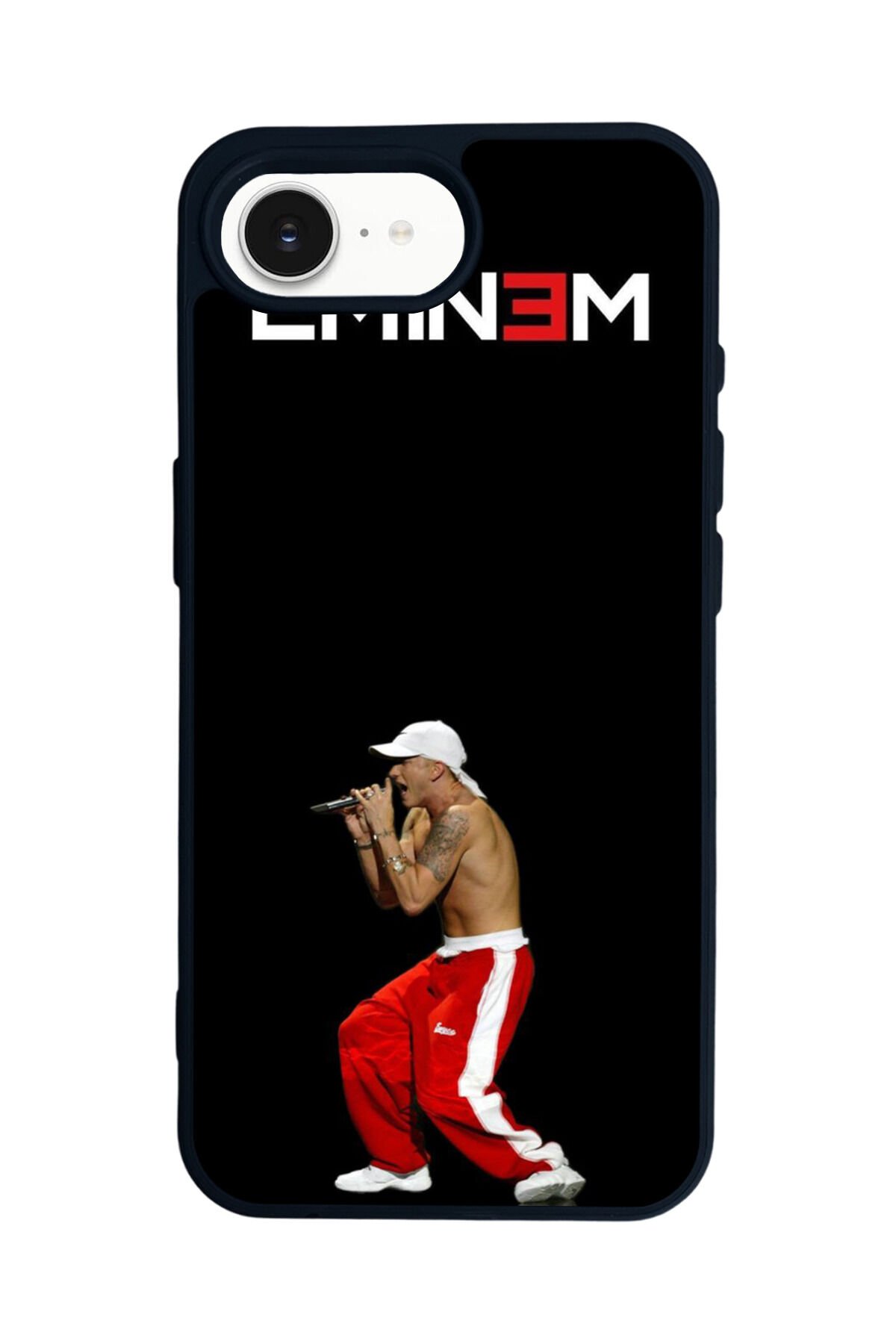 iPhone 16E Uyumlu Eminem Tasarımlı Glossy Premium Kılıf