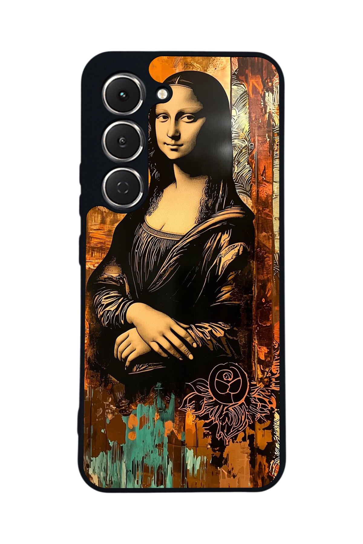 Tecno Spark 40 Pro Uyumlu Monalisa Tasarımlı Glossy Premium Kılıf