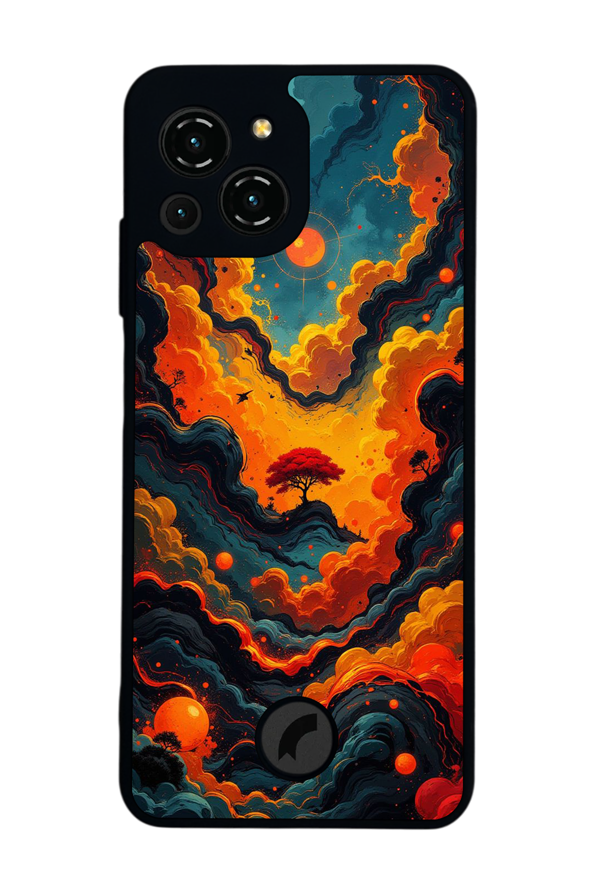 Reeder S23 Pro Max Uyumlu Abstract Tasarımlı Glossy Premium Kılıf