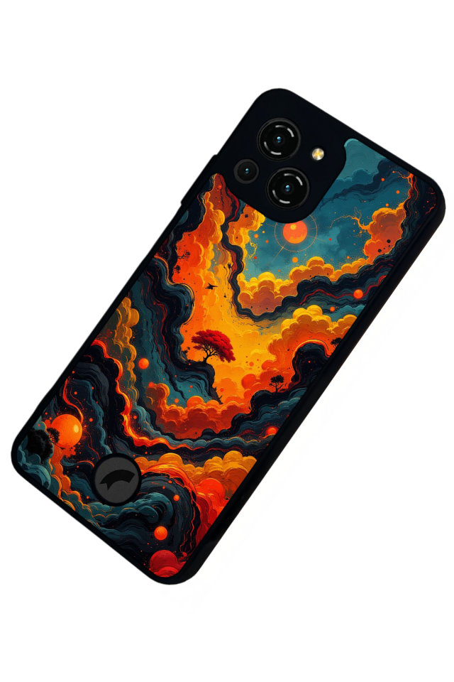 Reeder S23 Pro Max Uyumlu Abstract Tasarımlı Glossy Premium Kılıf