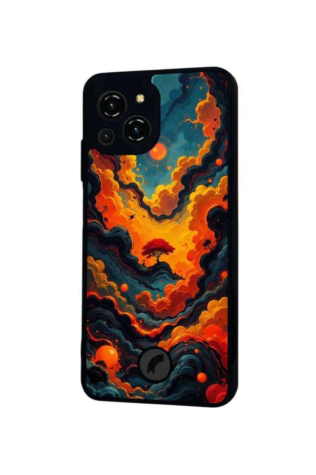 Reeder S23 Pro Max Uyumlu Abstract Tasarımlı Glossy Premium Kılıf